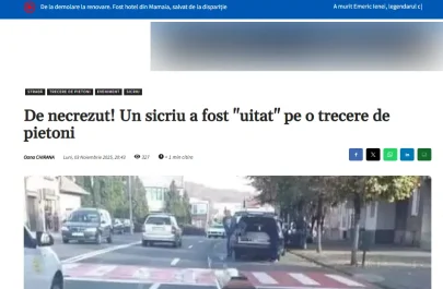 Fake News sicriul căzut pe o stradă din Arad - Cuget Liber