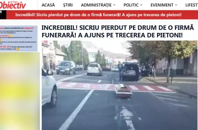 Fake News sicriul căzut pe o stradă din Arad - Obiectiv de Argeș