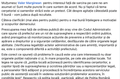 postare prefect Mihai Pașca