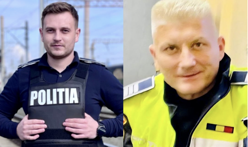 Un bărbat care se rănea singur a fost oprit de doi polițiști din Arad.