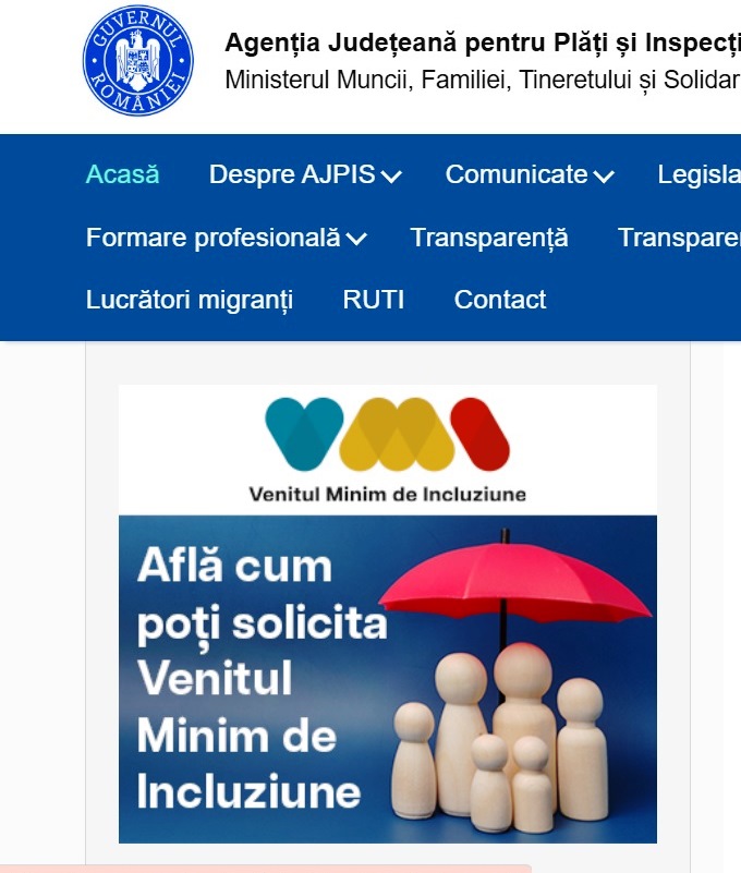 ajutor social AJPIS