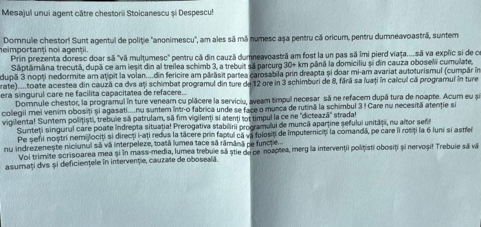 scrisoare