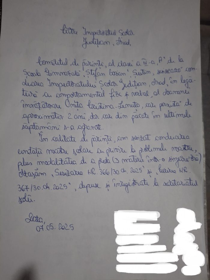 sesizare inspectorat