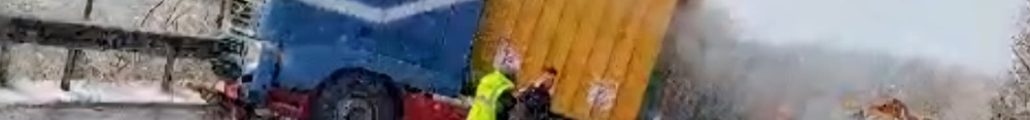 Accident pe DN 7, la Nicolae Bălcescu - două persoane rănite, scoase din mașină de pompieri