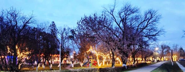 Satul lui MOs Craciun lumini 1