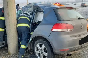 Accident lângă Ghioroc cu două victime, un adult și un minor