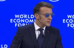 Emmanuel Macron, la Forumul Economic Mondial de la Davos