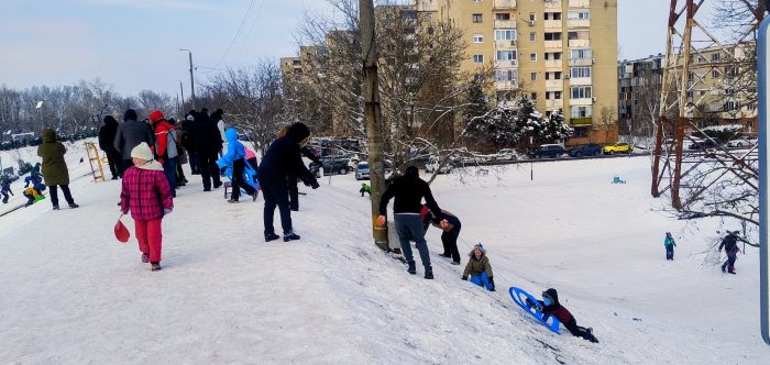 Poza pentru articolul Digul din zona Micălaca 300 – atracția acestor zile albe / GALERIE FOTO