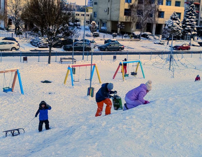 Poza pentru articolul Digul din zona Micălaca 300 – atracția acestor zile albe / GALERIE FOTO