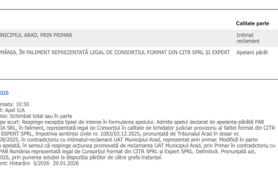 sentința recepția viciată