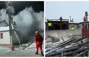 Rămași sub cerul liber în plină iarnă - drama familei din Vladimirescu după incendiu