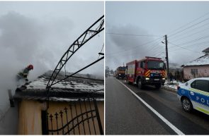 incendiu casă