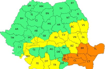ANM cod portocaliu București sud-est zăpadă