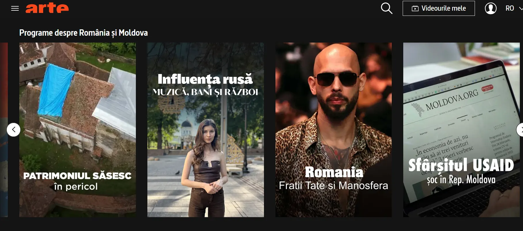 ARTE streaming Romania