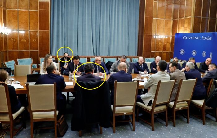 Iustin CIONCA și finul Noghiu la sediul Guvernului