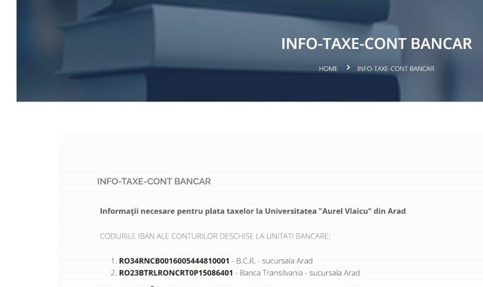 Poza pentru articolul Cuba, Dubai, Canada. Audit exploziv la UAV Arad: un card fără limite, legat la taxele studenților și plăți fără acte justificative!