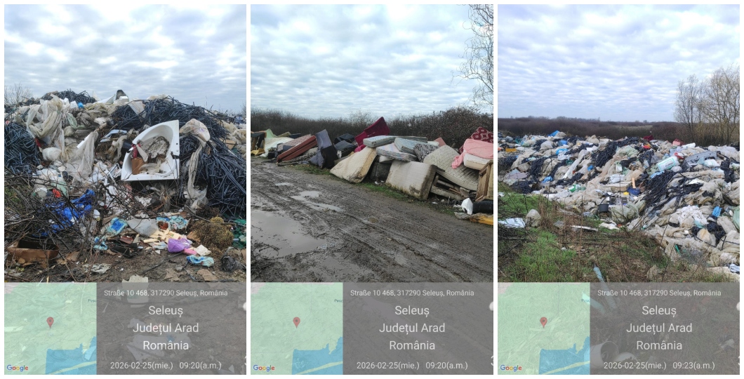 Poza pentru articolul Depozitare ilegală de deșeuri, descoperită la Seleuș. Garda de Mediu impune măsuri ferme Primăriei