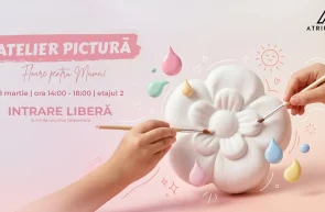 Atelier creativ de pictură, de 8 Martie la Atrium Mall - Floare pentru Mama