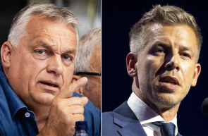 ALEGERI UNGARIA Péter Magyar Viktor Orbán