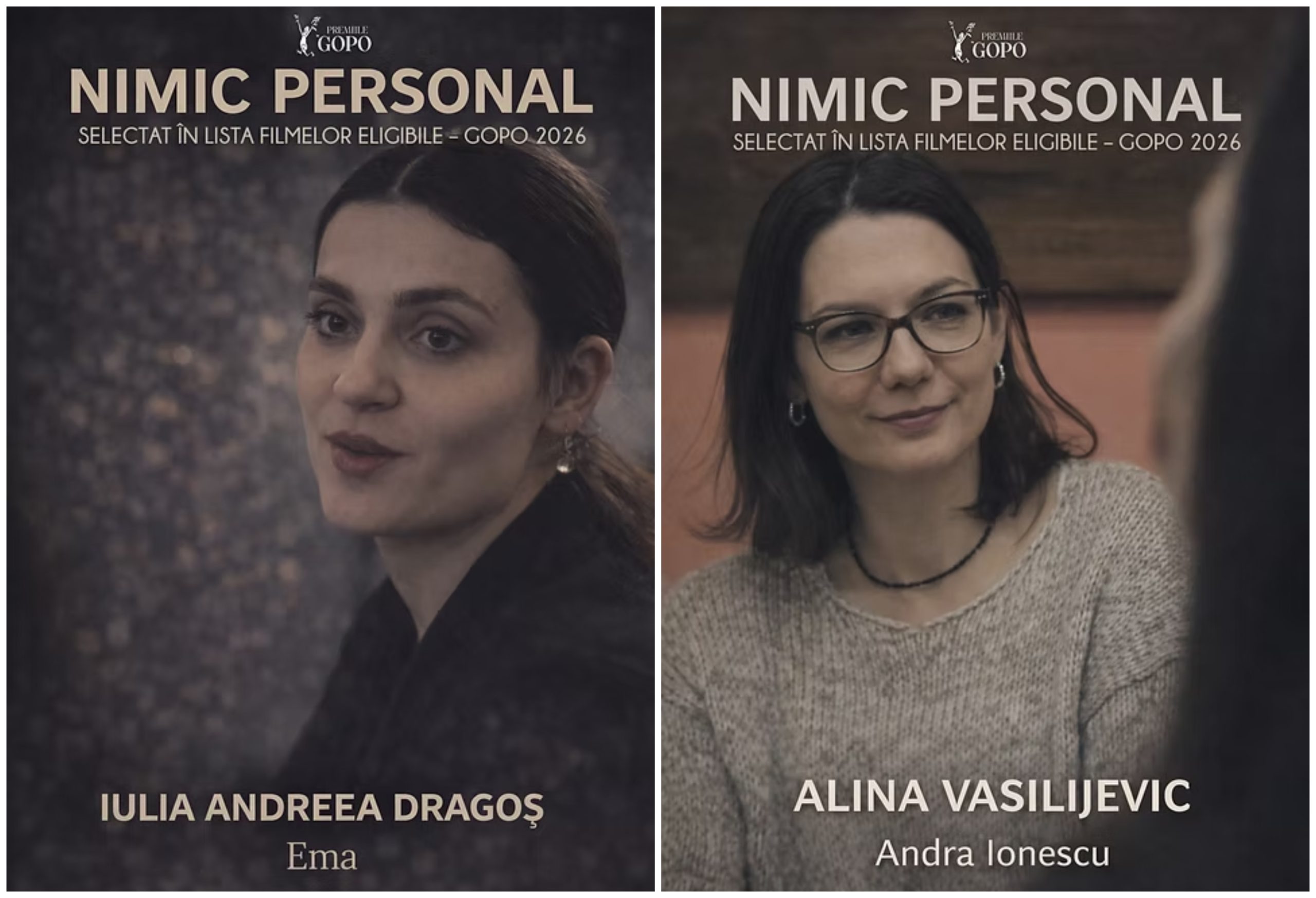 Iulia Dragoș - Alina Vasiljević - Nimic Personal - eligibil Premiile Gopo 2026