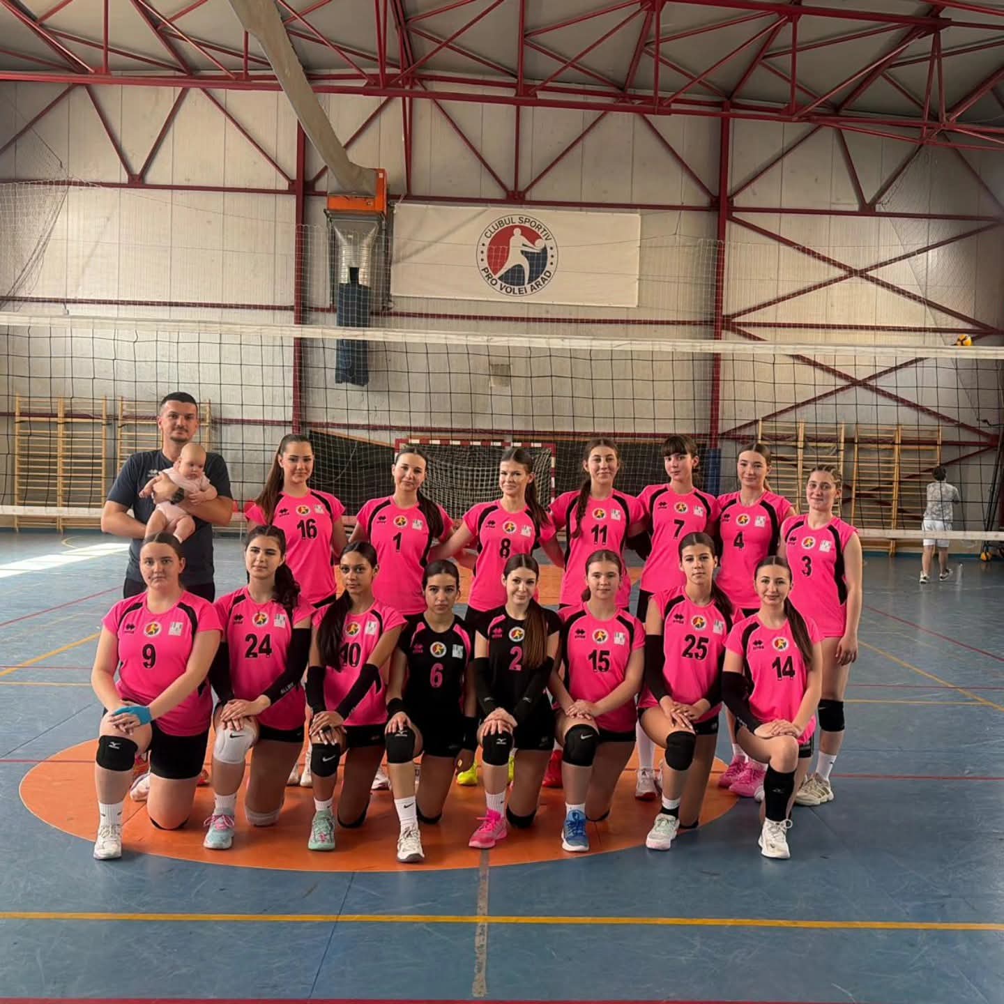 Poza pentru articolul Calificare la turneul final obținută la fileul junioarelor Under 15 de către CS ProVolei Arad