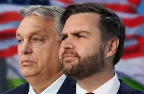 JD Vance îl sprijină public pe Viktor Orbán - foto TELEX.HU