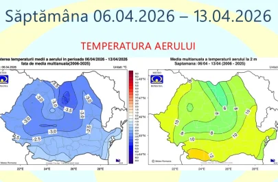 Meteo început de aprilie mai rece decât normalul, urmat de o încălzire treptată spre finalul lunii (1)