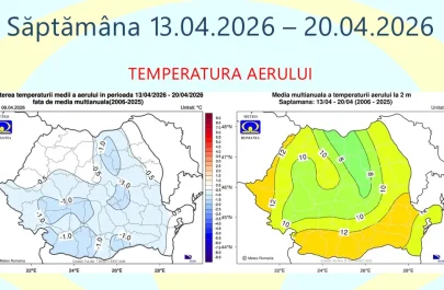 Meteo început de aprilie mai rece decât normalul, urmat de o încălzire treptată spre finalul lunii (2)