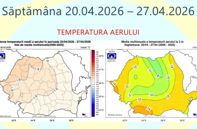 Meteo început de aprilie mai rece decât normalul, urmat de o încălzire treptată spre finalul lunii (3)