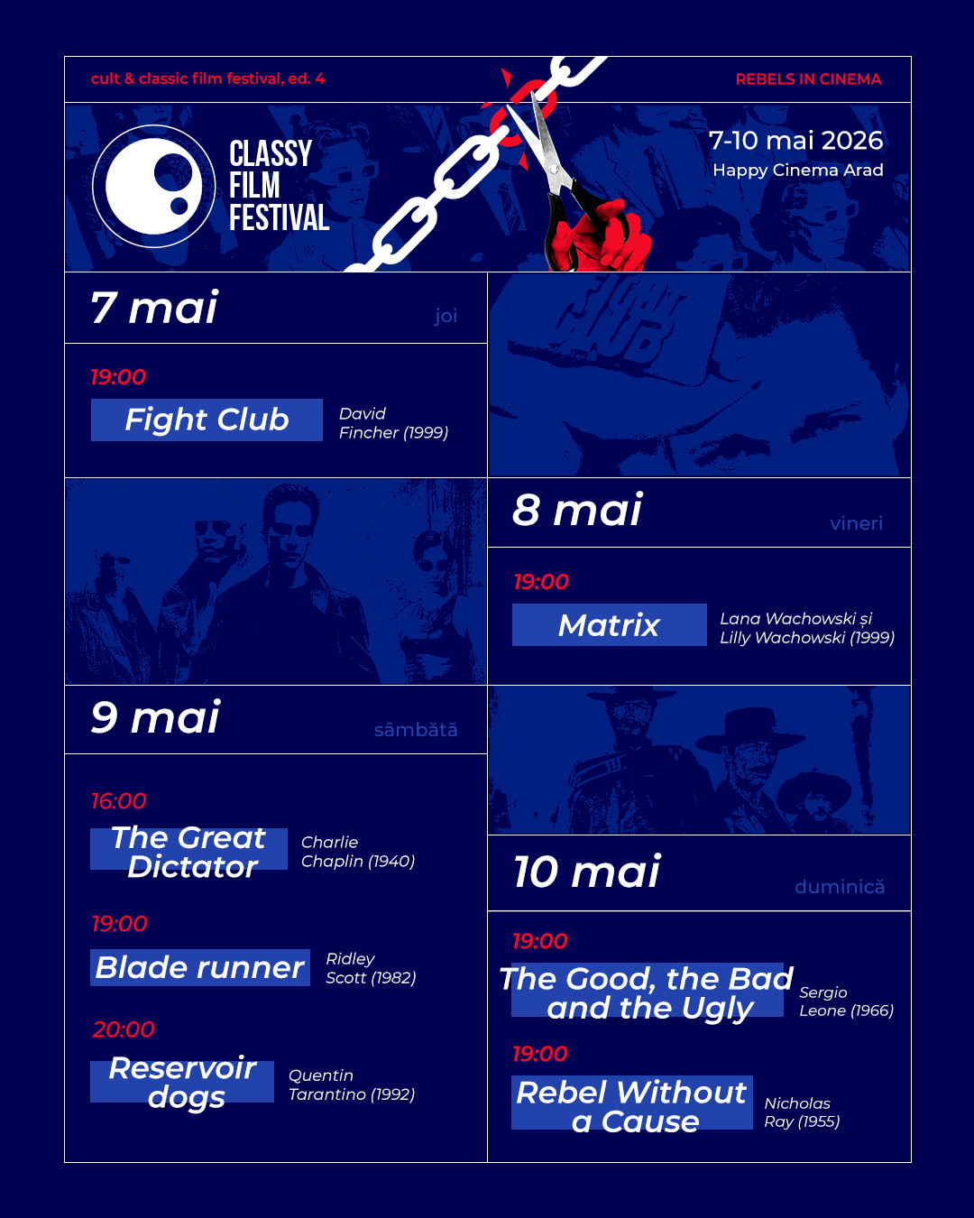 Poza pentru articolul Classy Film Festival aduce filmele clasice mai aproape de publicul de azi