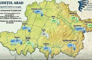 îngheț temeoraturi Arad