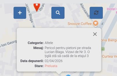 pericol țiglă acoperiș sesizare Primărie