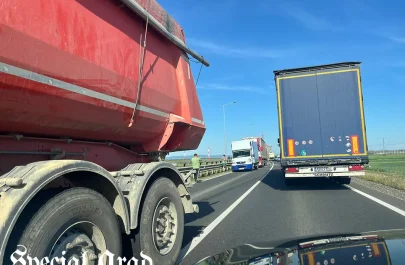 Blocaj în trafic pe Centura Sud-Est a Aradului - șoferii sunt sfătuiți să ocolească zona (3)