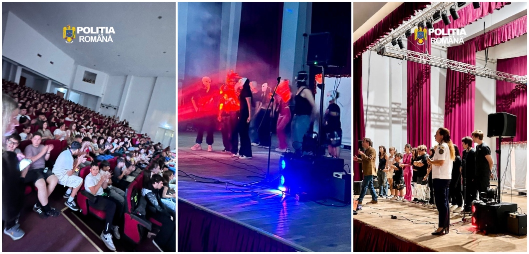 Poza pentru articolul „Înecat în libertate”, un spectacol realizat de elevii arădeni pentru a semnala pericolul drogurilor