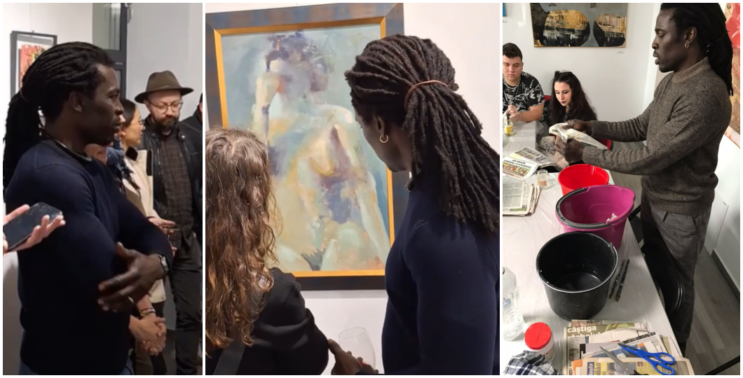 Laye Thioune la expoziții și workshop-uri din Arad