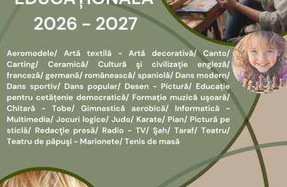 afis inscrieri 2026 - 2027 palatul copiilor