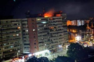blocul atacat drona galați