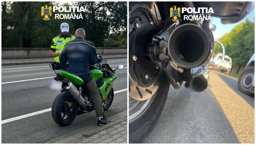 Poza pentru articolul Razie printre motocicliști în Arad. Amenzi și taloane reținute pentru tobele prea zgomotoase