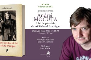 Lansare de carte Iubirile pierdute ale lui Richard Brautigan de Andrei Mocuța, la Cărturești