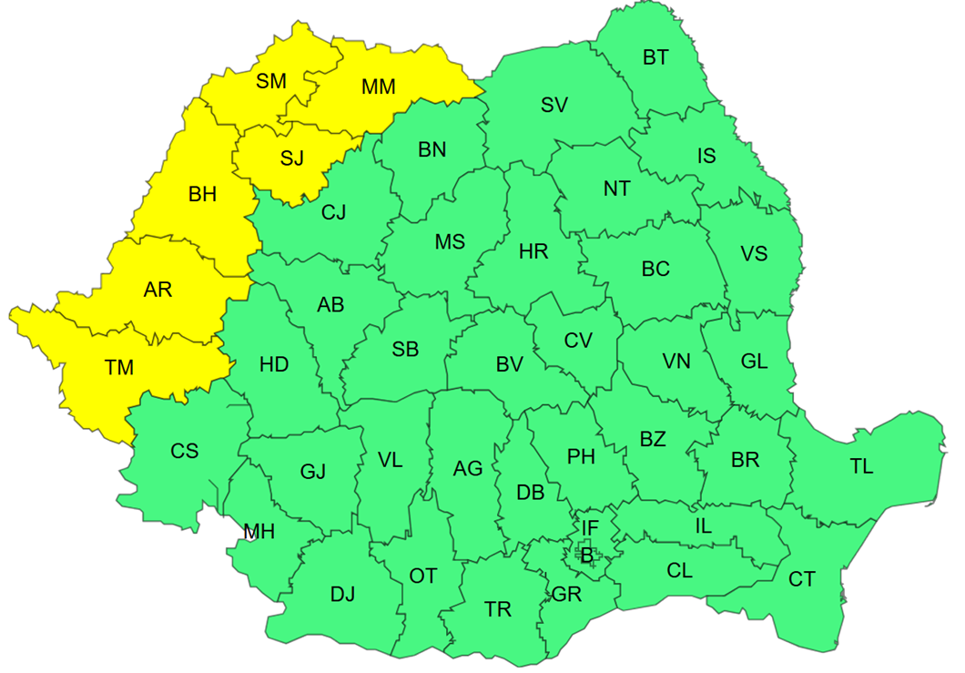 cod galben Crișana