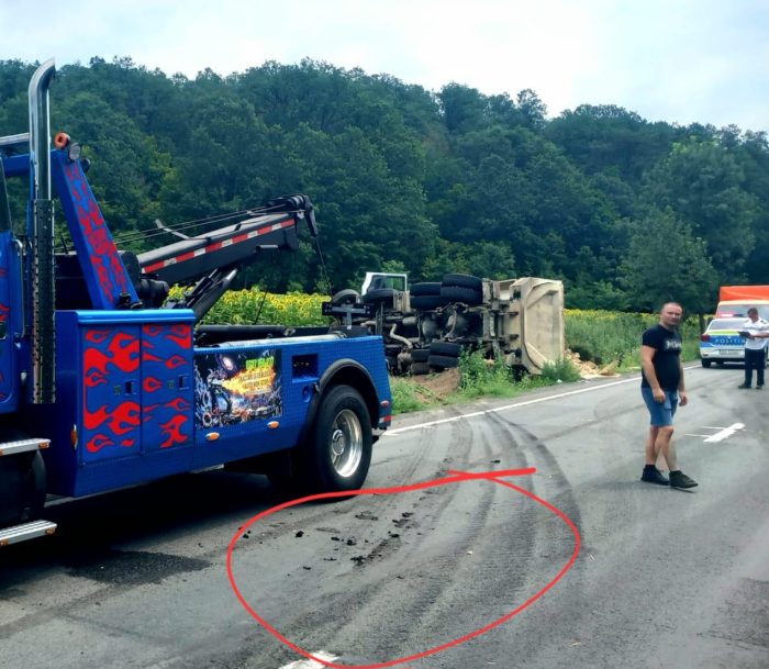 autobasculantă Lipova accident