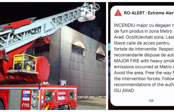 Arădenii, treziți la 4 dimineața de un mesaj RO-ALERT eronat, cu o adresă greșită. Explicația ISU Arad
