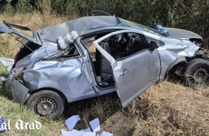 Accident între Horia si Șiria. Trei victime - șoferiță de 23 ani, tatăl și bunica ei