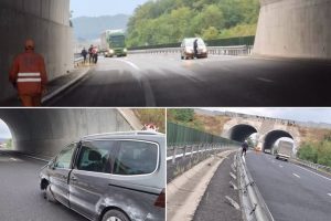 Accident pe A1, la Brănișca
