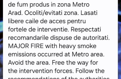 ro-alert incendiu calea radnei