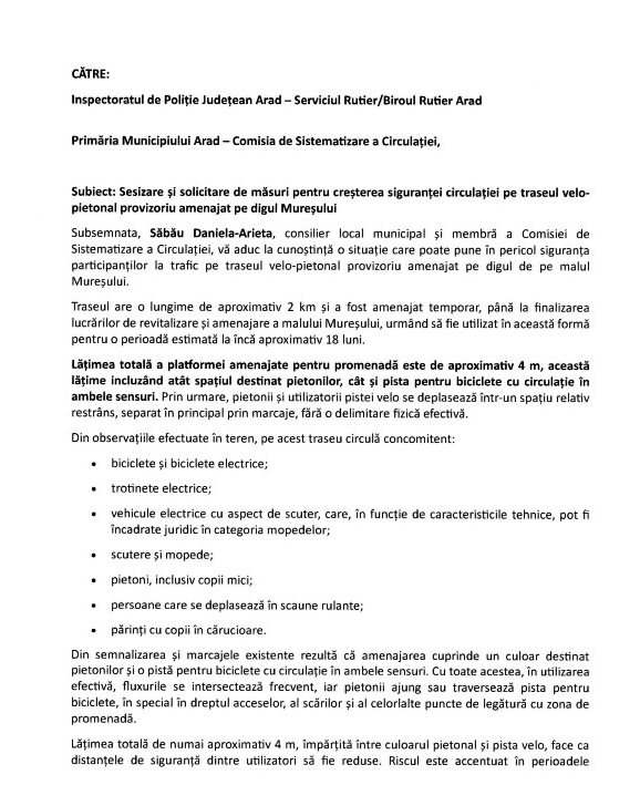 sesizare mal Daniela Sabau