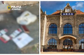 Hoț prins la scurt timp după ce a furat genți cu bani de la angajați CFR Arad