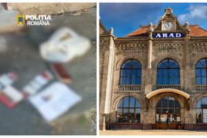 Hoț prins la scurt timp după ce a furat genți cu bani de la angajați CFR Arad