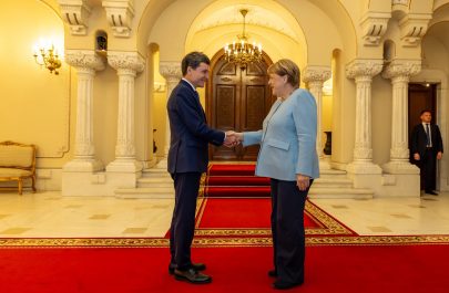 Nicușor Dan și Merkel