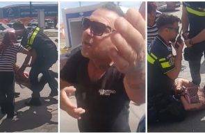 Scandal in parcarea unui supermarket Arad un barbat a agresat o femeie doua femei incatusate